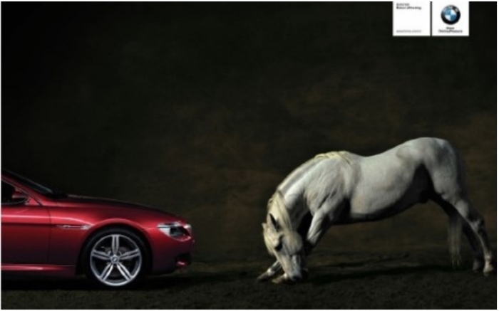 BMW 광고(사진 출처: 구글 이미지에서 갈무리)