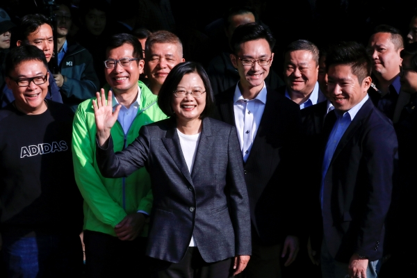 차이잉원 총통이 대만 총통 선거에서 재선에 성공했다(타이베이 로이터=연합뉴스).