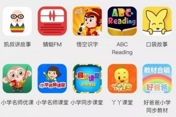 중국의 대표적인 어린이 온라인 교육 플랫폼