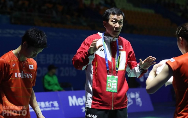 일본 배드민턴 국가대표팀 박주봉 코치(사진= BWF, Badminton World Federation 페이스북 갈무리).