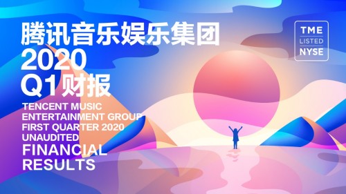 중국 최대 온라인 뮤직 플랫폼인 텐센트 뮤직의 2020년 1분기 영업실적이 발표되었다. 이미지제공=텐센트뮤직