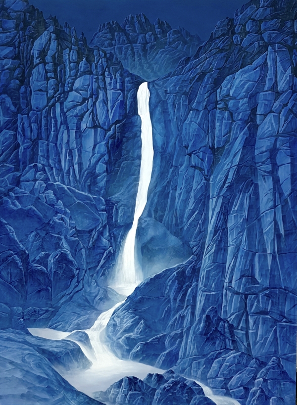 청산사유(구룡폭포), 192cm x 258cm, 혼합재료, 2020