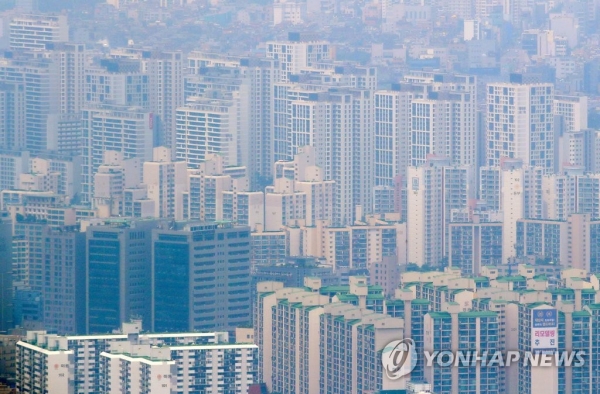 서울의 어느 아파트 단지, 사진 제공: 연합뉴스