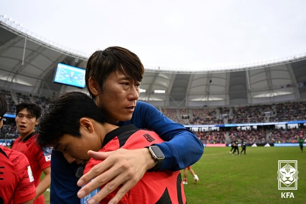 김은중 감독이 이끄는 한국 20세 이하(U-20) 남자축구 국가대표팀 5일 오전에 치러진 8강전에서 나이지리아를 1대0으로 제압하고 2019 폴란드대회에이 어 두 대회 연속 4강에 올랐다.(사진=대한축구협회 제공)