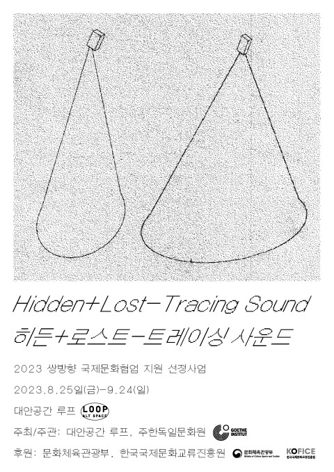 ‘히든+로스트-트레이싱 사운드’ 메인 포스터 / 대안공간 루프 제공