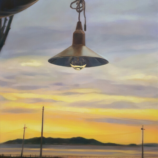 노을빛(Glow of Sunset), 60.6x60.6cm, 캔버스에 유채 Oil on canvas, 2022, 김윤경 / 최고운 제공