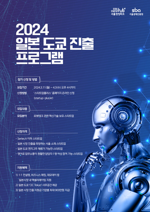2024 일본 도쿄 진출 프로그램 포스터 / 서울경제진흥원 제공